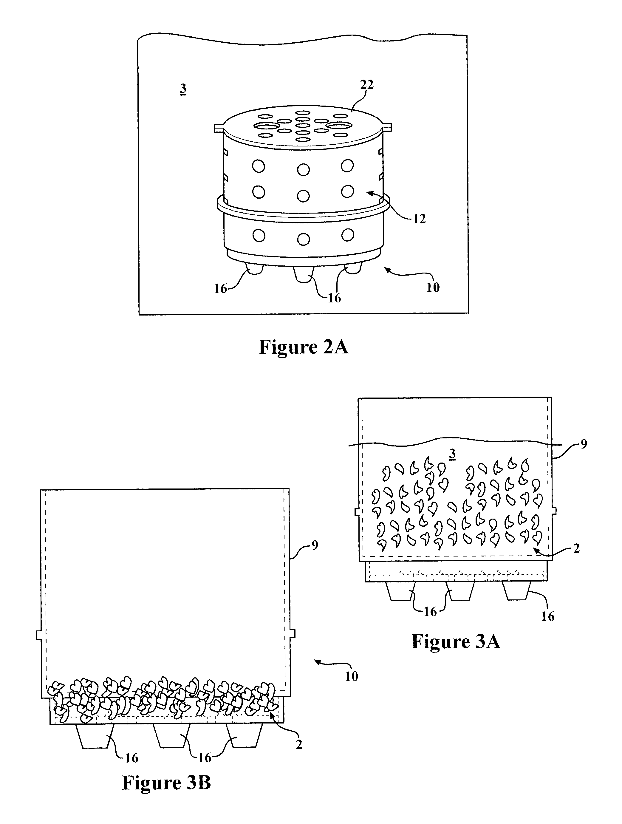 Method and apparatus for soaking and draining wood chips or chunks