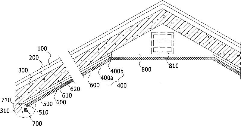 Building roof with air space