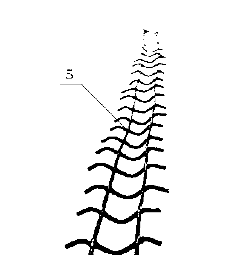 Method for shaping scaling ladder type plastic-dipped metal rack tree