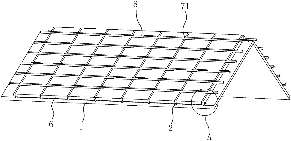 Roof counter batten mounting structure