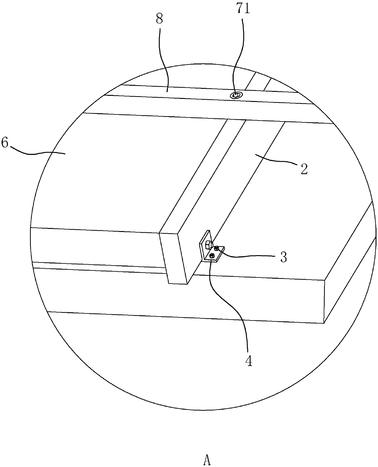 Roof counter batten mounting structure