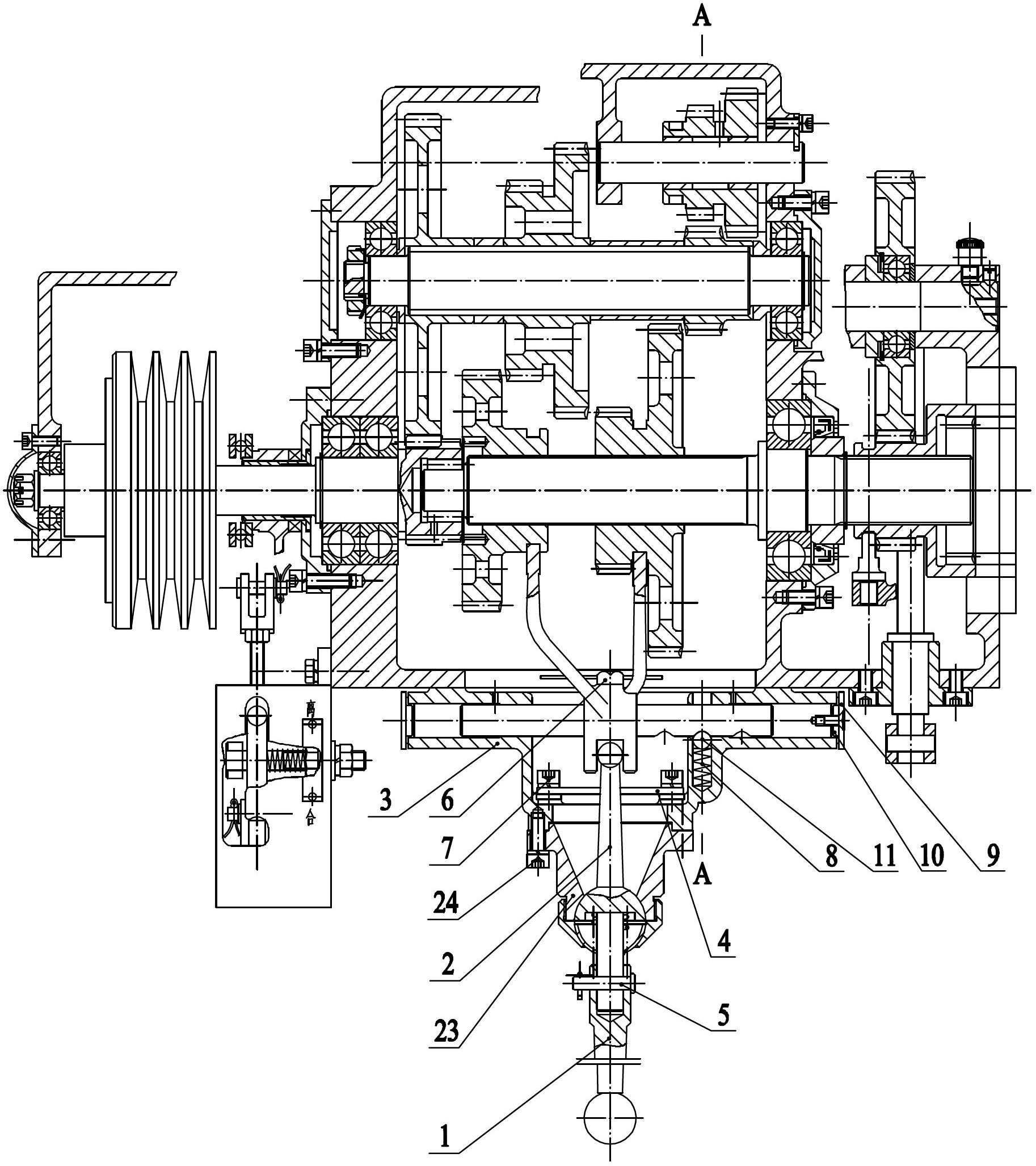 Interlocking type gear shifting mechanism applied to gear box