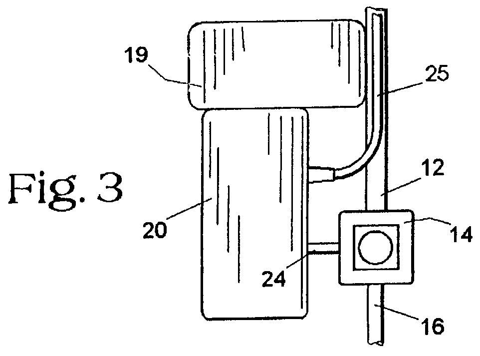 Pressure display for self contained breathing apparatus