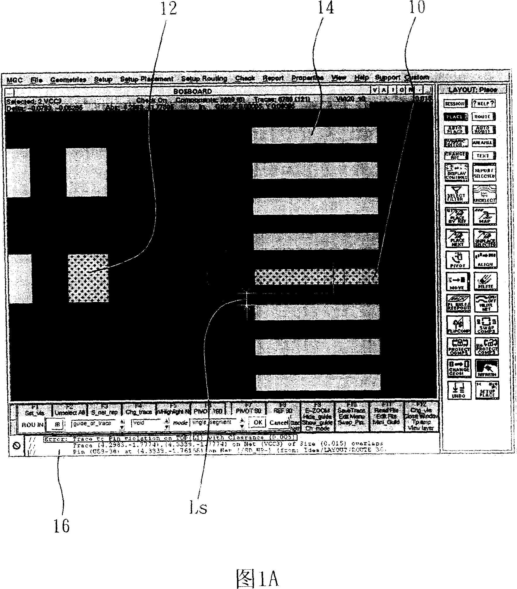 Control system for signal wire width and method thereof