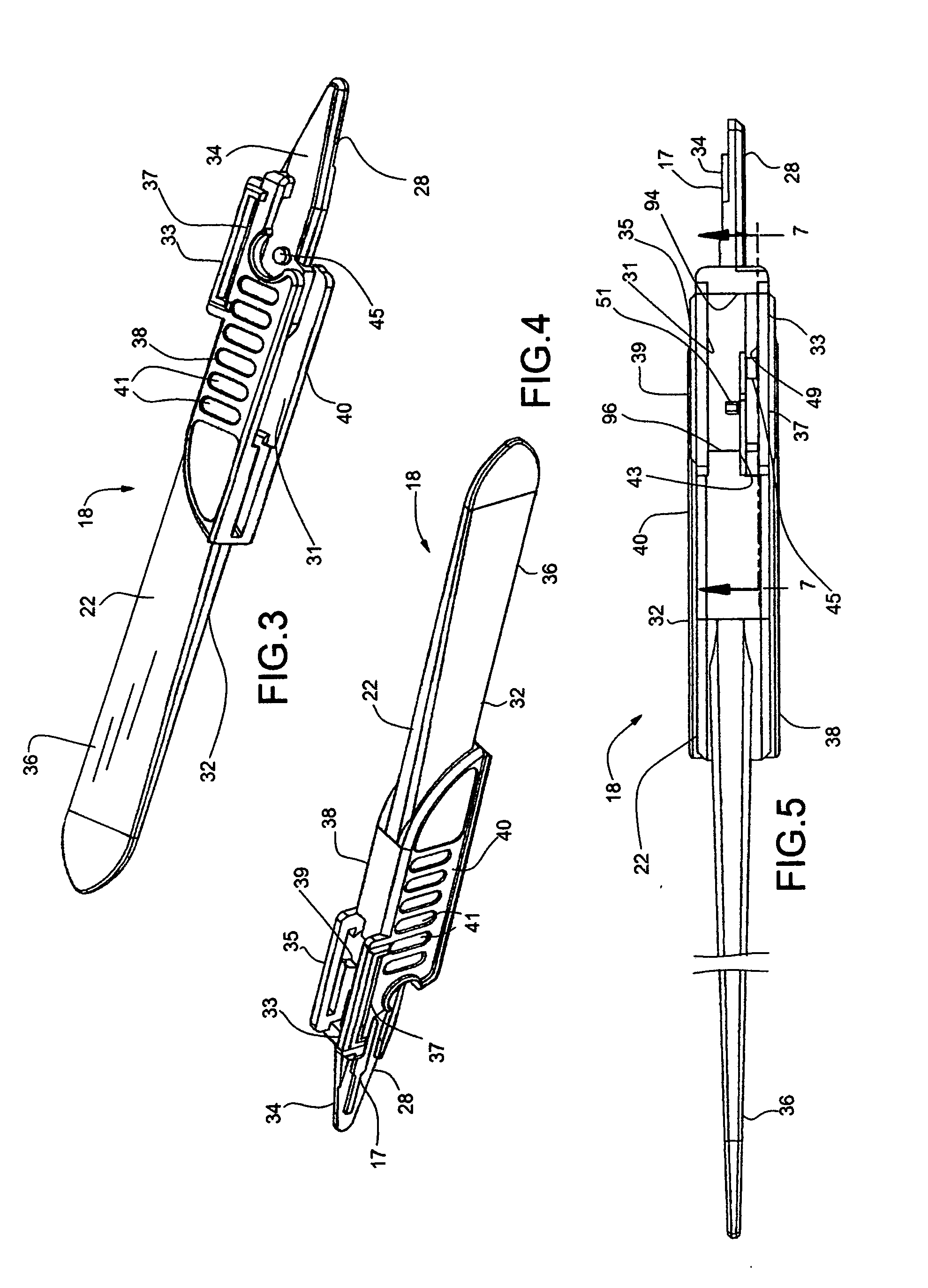 Scalpel handle having a blade shield utilizing over center spring