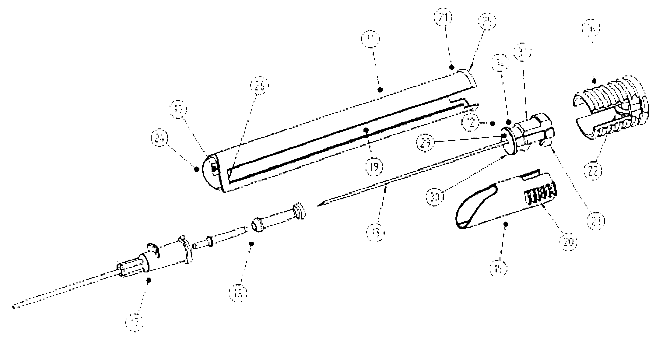 Retractable needle assembly for a catheter and which uses an elastomeric member to retract the needle