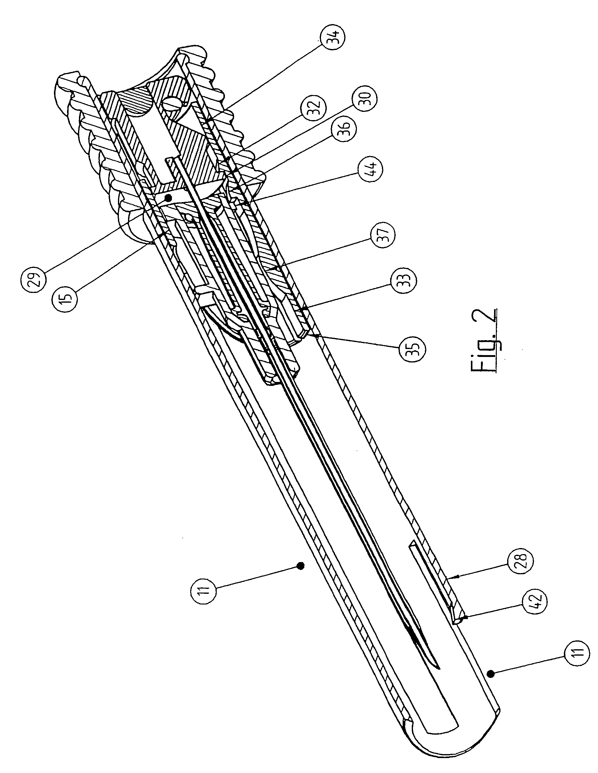 Retractable needle assembly for a catheter and which uses an elastomeric member to retract the needle