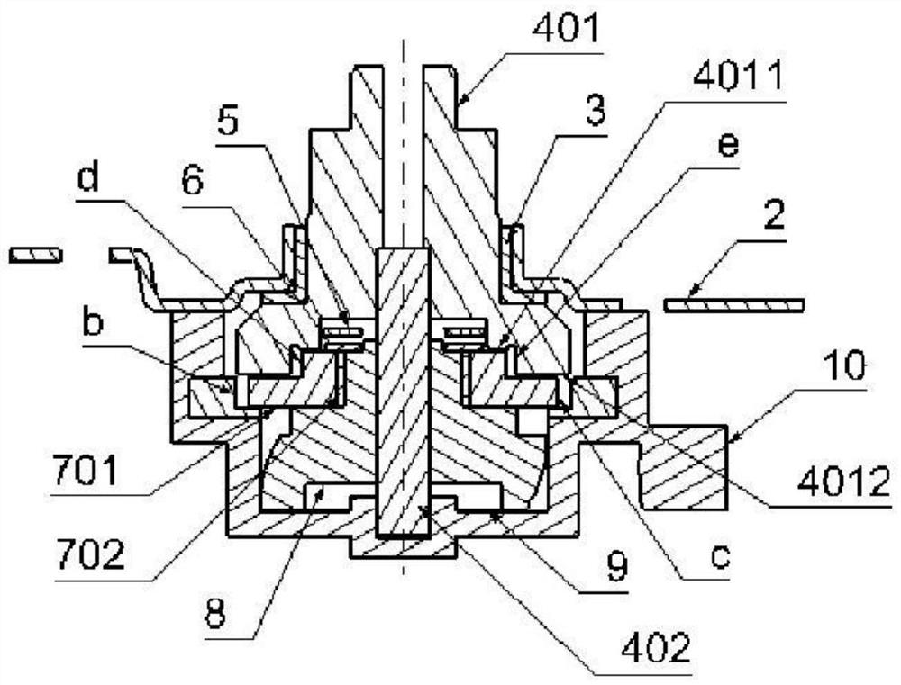 Zero-tooth-difference-output secondary transmission part structure of automobile seat lifting motor