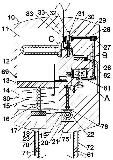 Water heater rapid-heating and thermostatic-controlling device