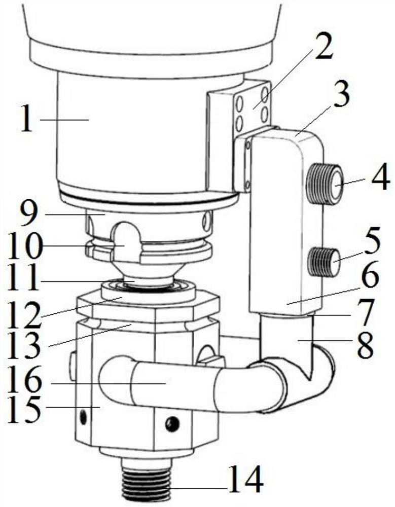 Electro-hydraulic combined supply system used for electrical discharge machining and supporting automatic tool changing