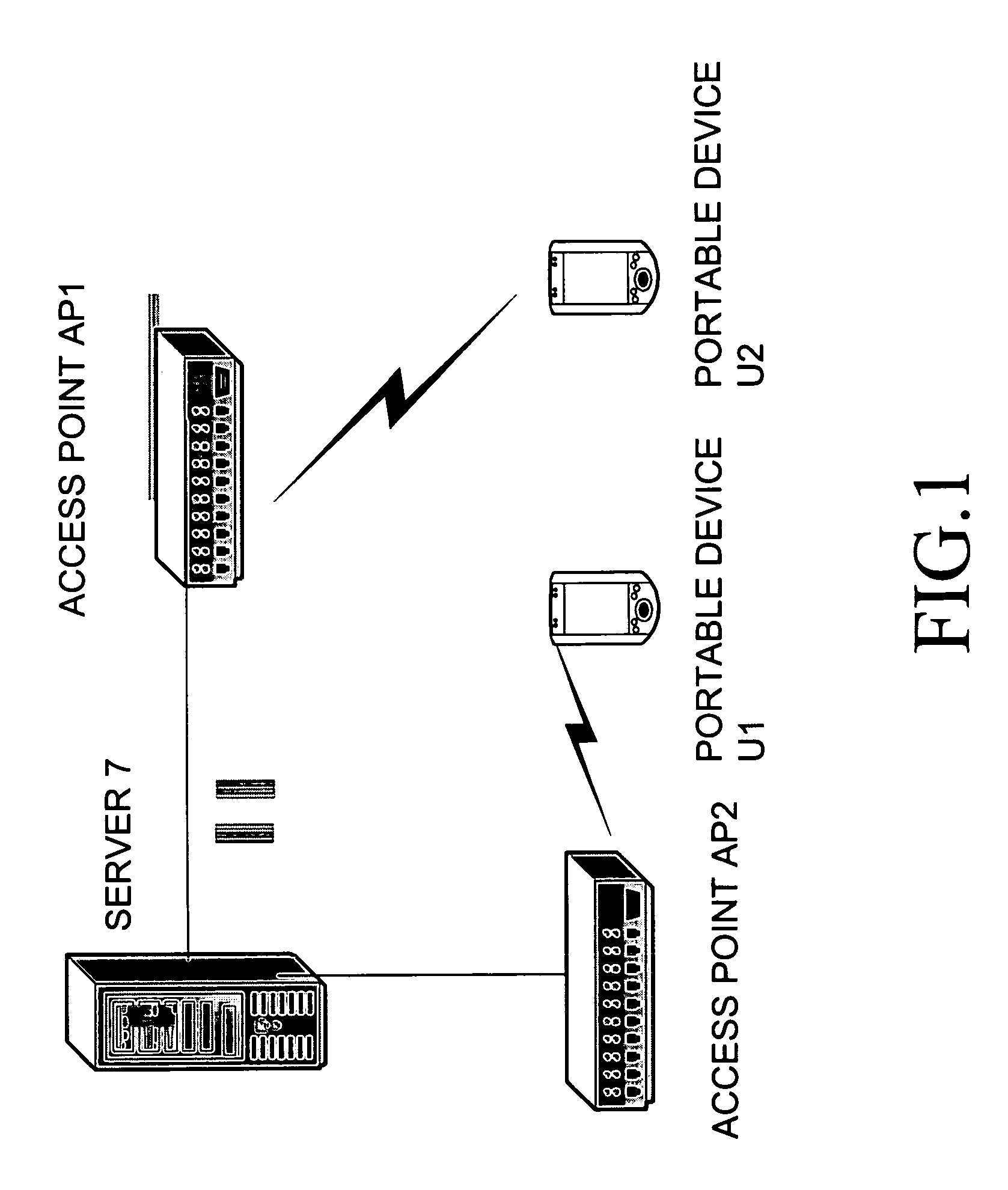 Automatic recognition system for use in a wireless local area network (LAN)