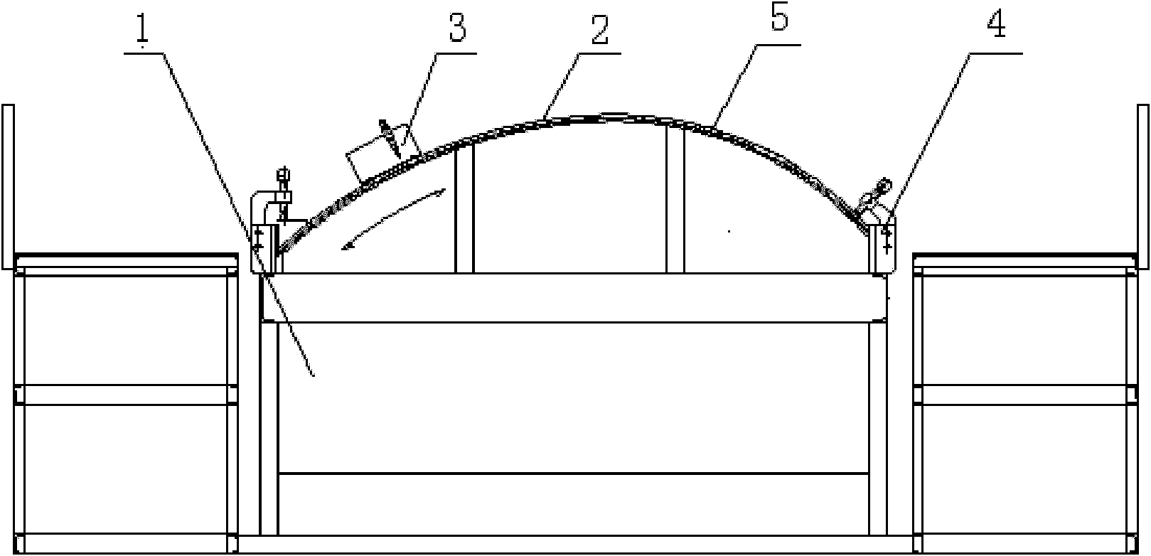 Manufacturing method of wrapper plate type side wall structure of wagon