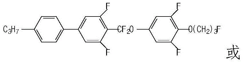 Liquid crystal composition containing difluoromethoxy bridged bond and application thereof