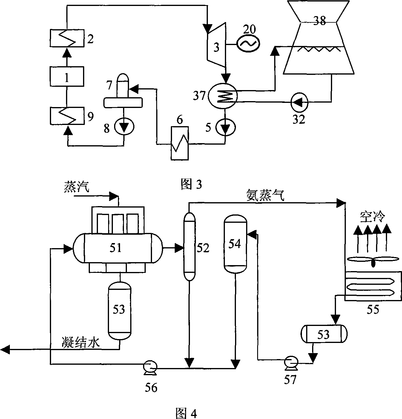 Indirect air cooling method and system for working medium adopting parallel-connection positive and reverse refrigeration cycle