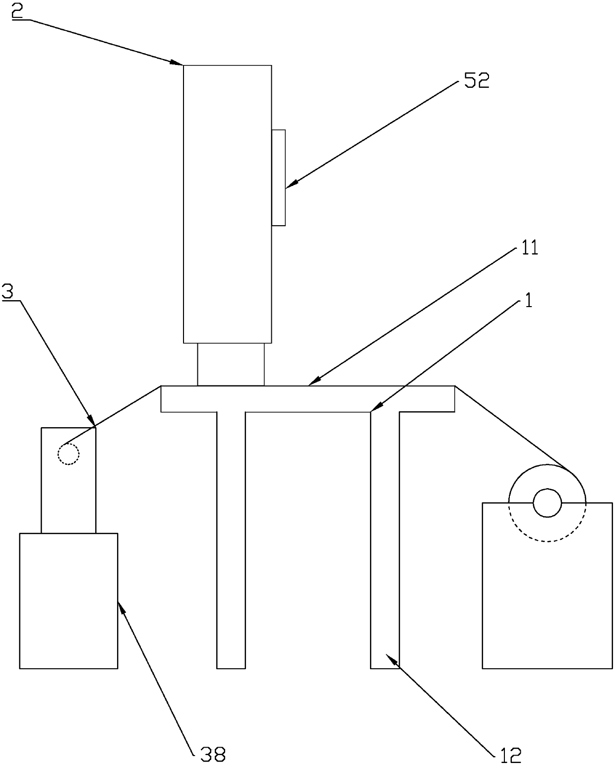Dust removal device for spinning equipment