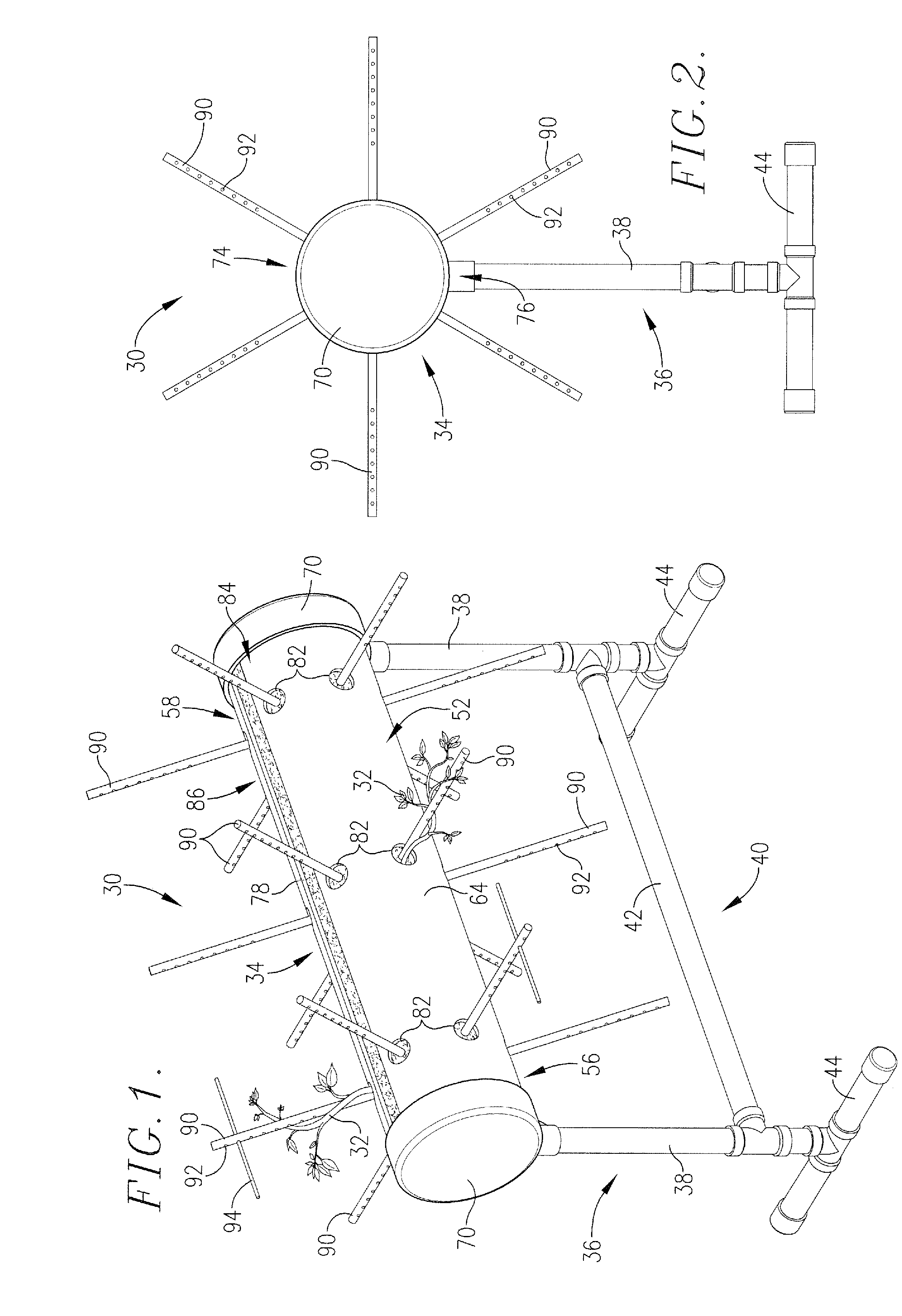 Method and apparatus for growing plants