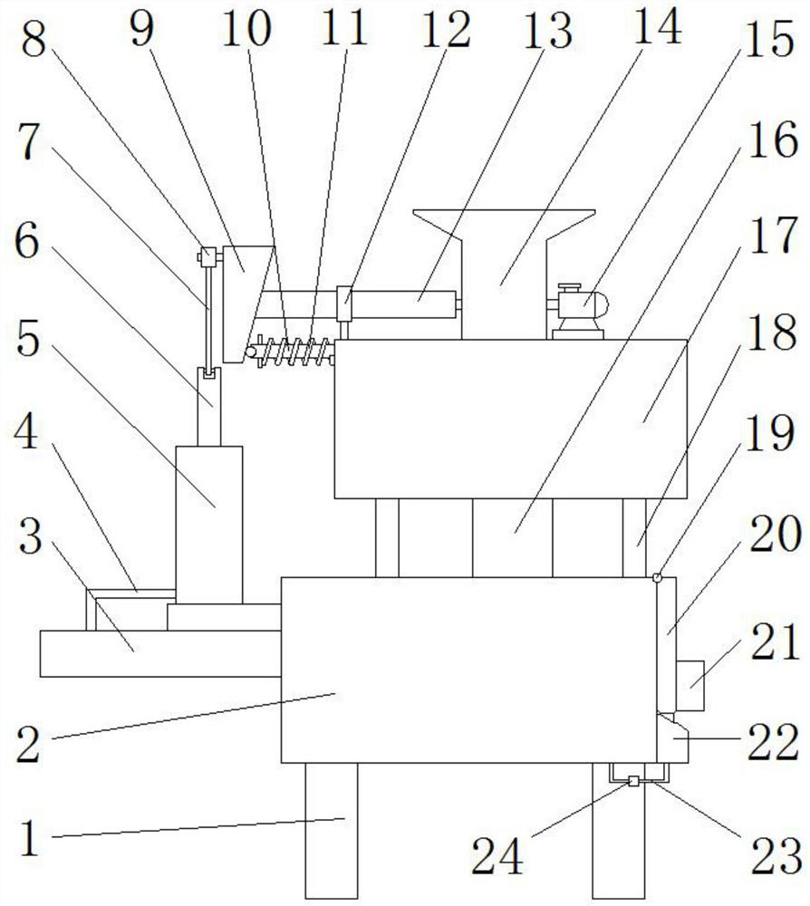 A crop straw processing device