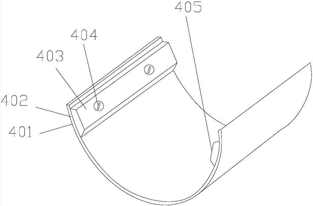 Welding device of exhaust pipe