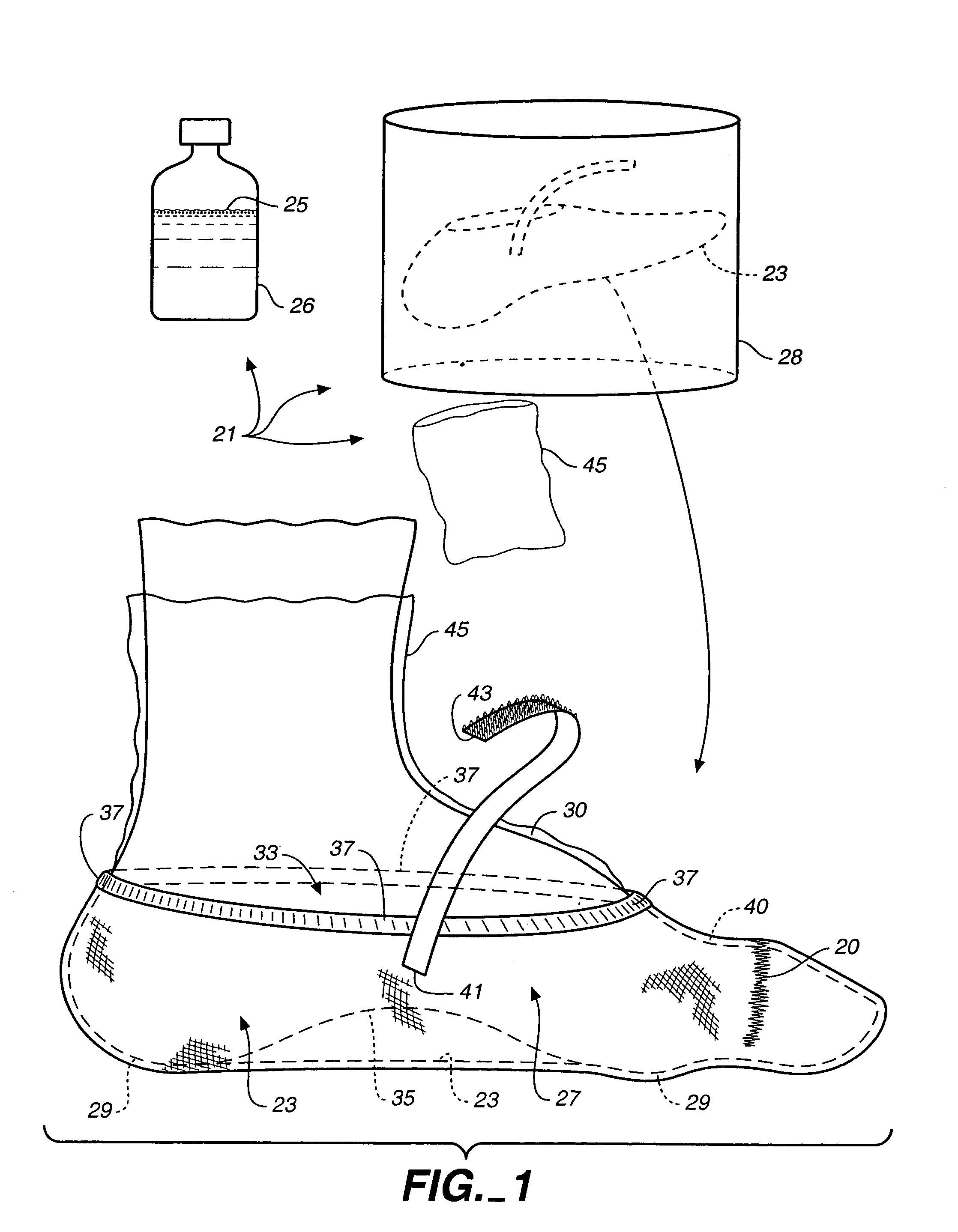 Orthopedic casting slipper kit and method
