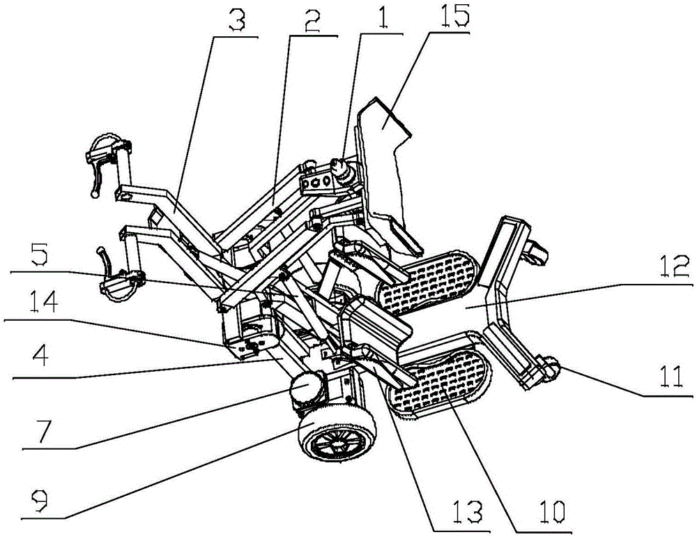 Standing rehabilitation wheelchair