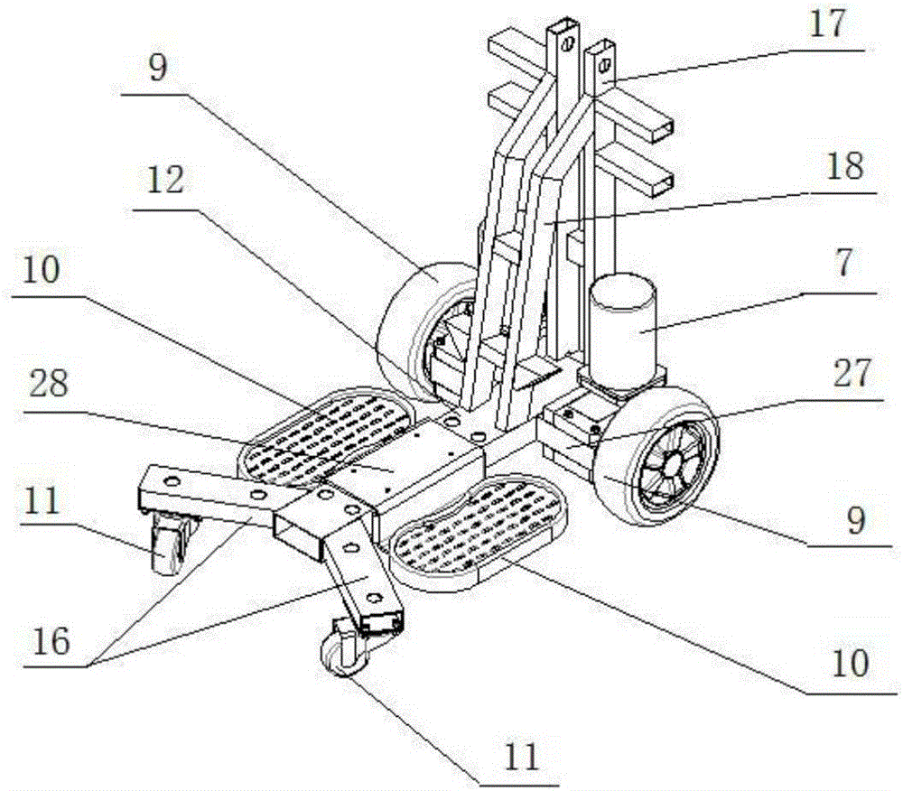 Standing rehabilitation wheelchair