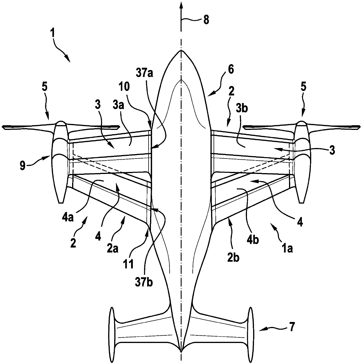 Support wing aircraft