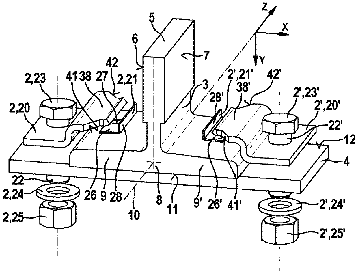 Method for fastening a rail of an elevator system in an elevator shaft