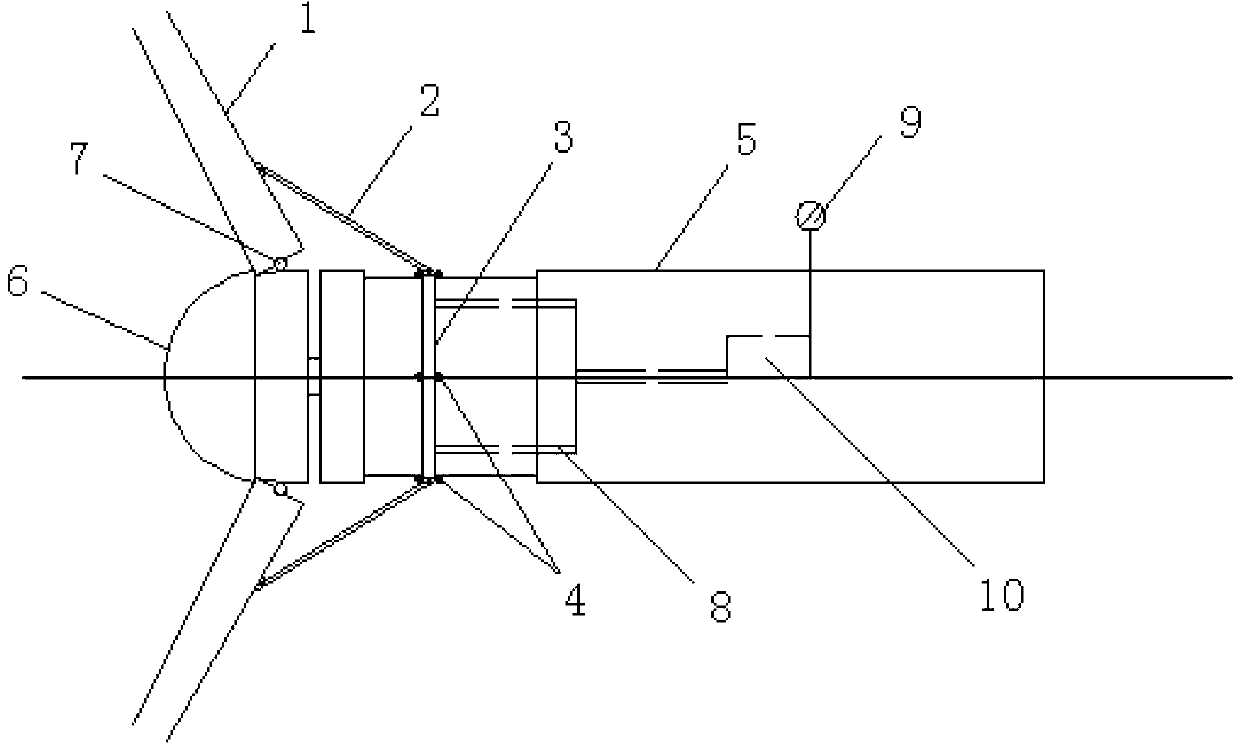 Retractable wind power generator blade