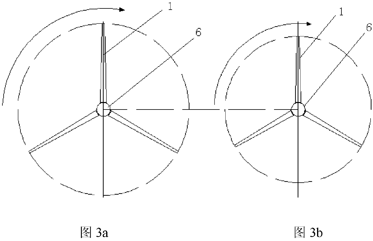 Retractable wind power generator blade