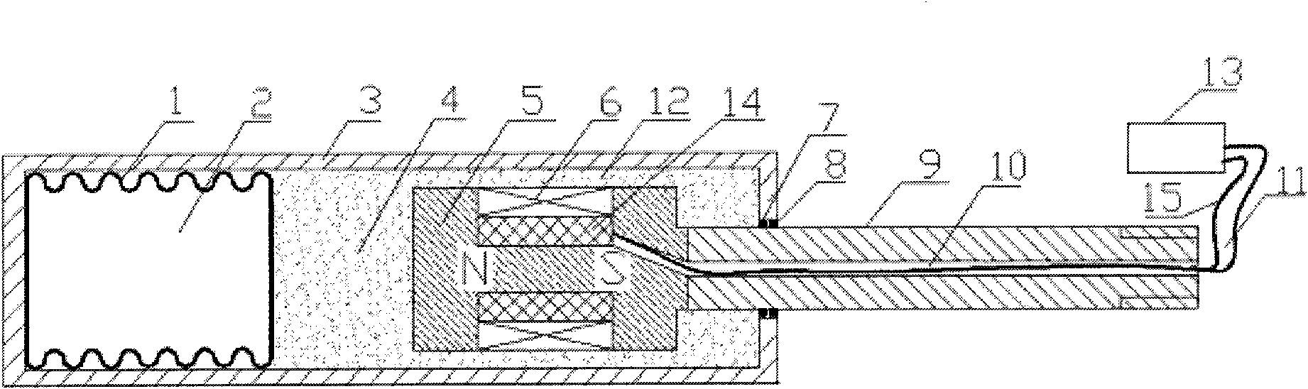 Alnico piston-type magneto-rheological damper with single piston rod