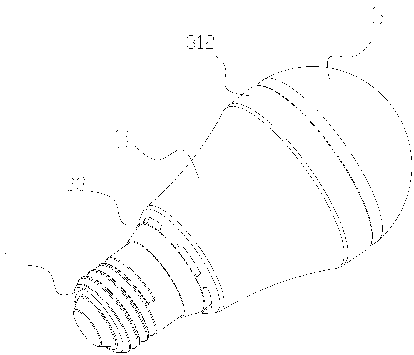 Light-emitting diode (LED) bulb lamp