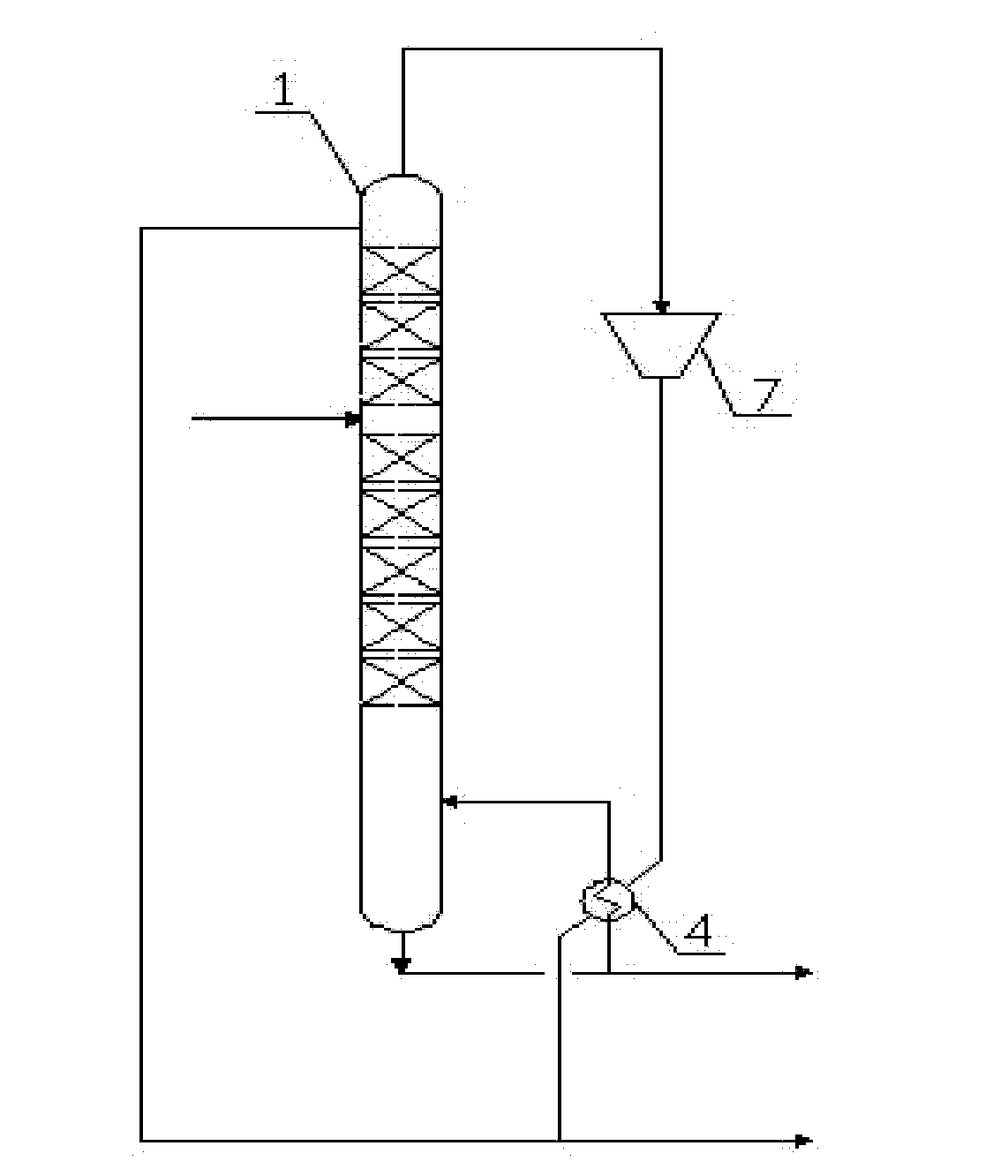 Heat pump distillation and multi-effect distillation integrated device and process for purifying trichlorosilane