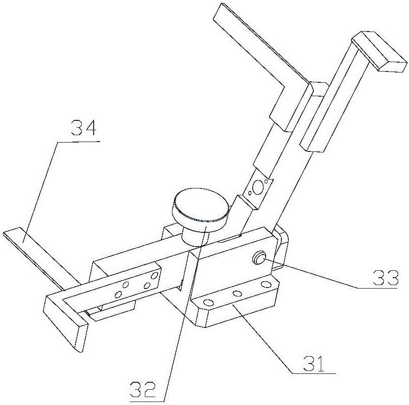 C-column corner reinforcing plate testing device for automobile