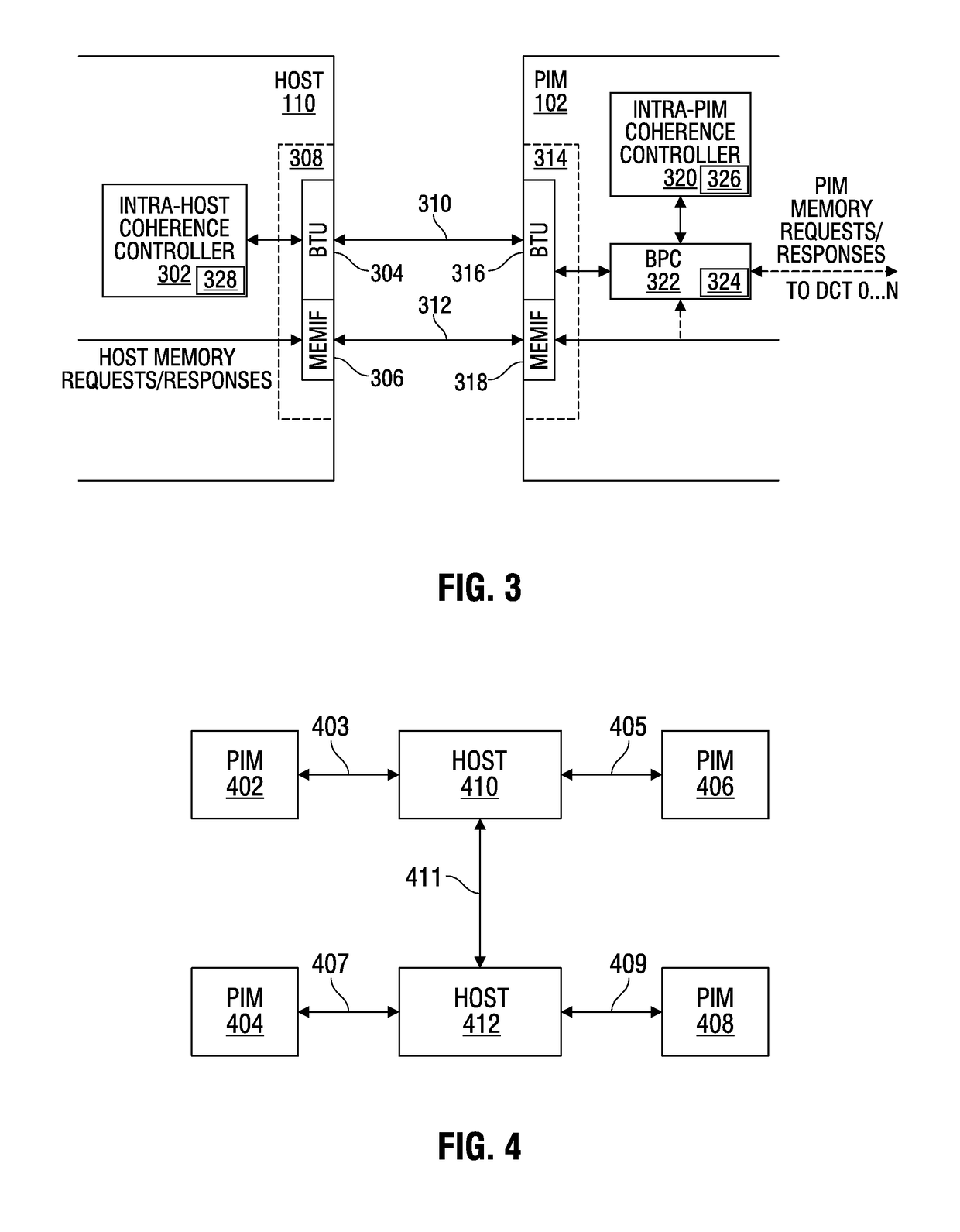 Cache coherence for processing in memory