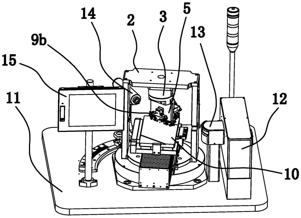 Crystal bar constant angle bonding machine and constant angle bonding method thereof