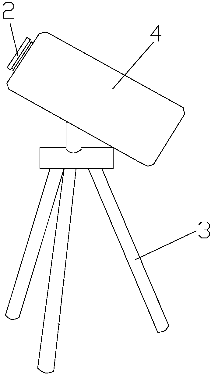Portable laser weapon device against small-sized unmanned aerial vehicle and using method of portable laser weapon device