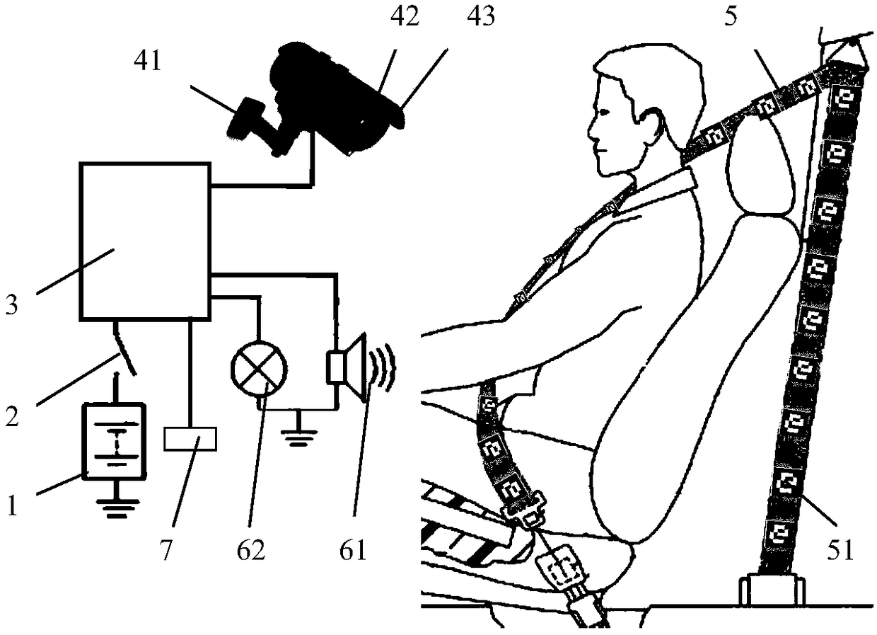 A detection method, reminder system and control method for standard wearing of seat belts