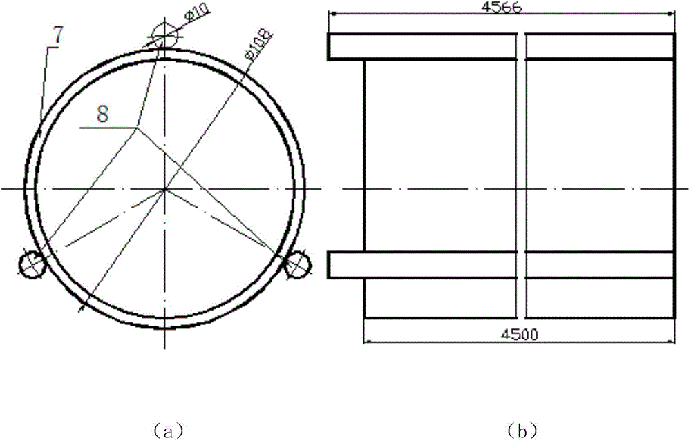 Device and method for reducing super slenderness ratio assembly welding deformation