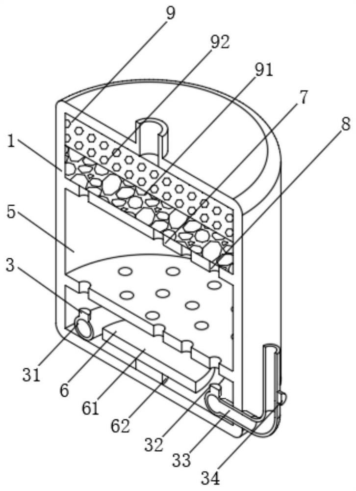 In-furnace desulfurization device for ore processing