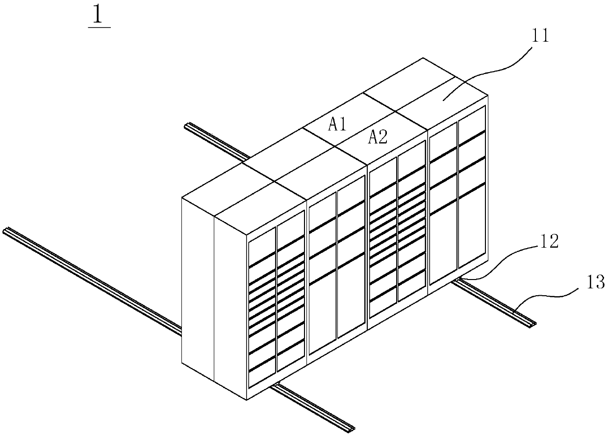 Automatic mobile express cabinet, automatic mobile express cabinet system and control method