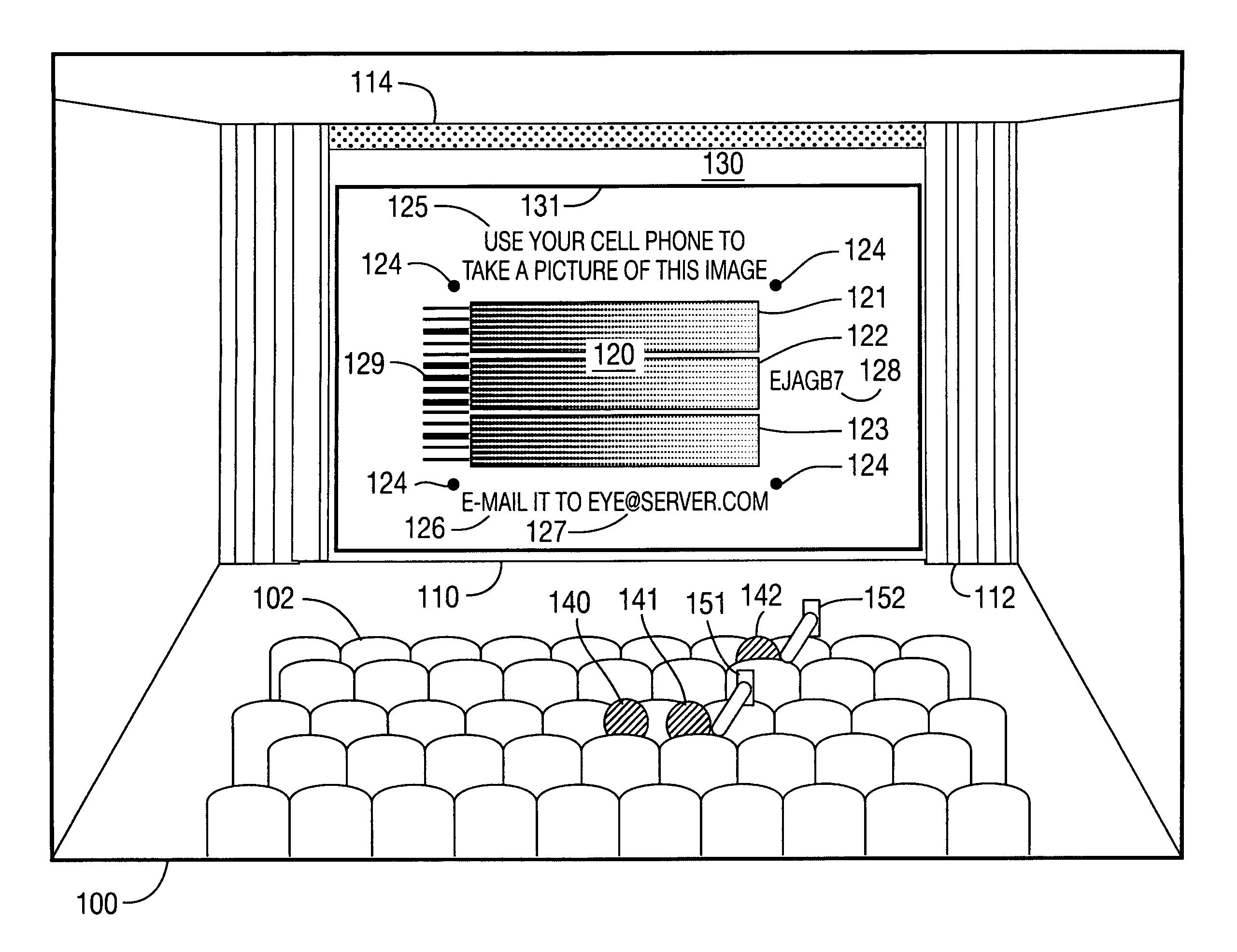 Method and system for monitoring a display venue