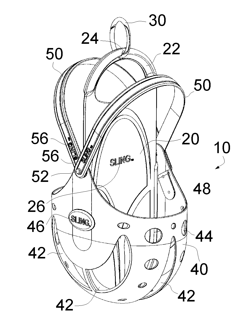 Footwear carrier:  shoe holding support structure