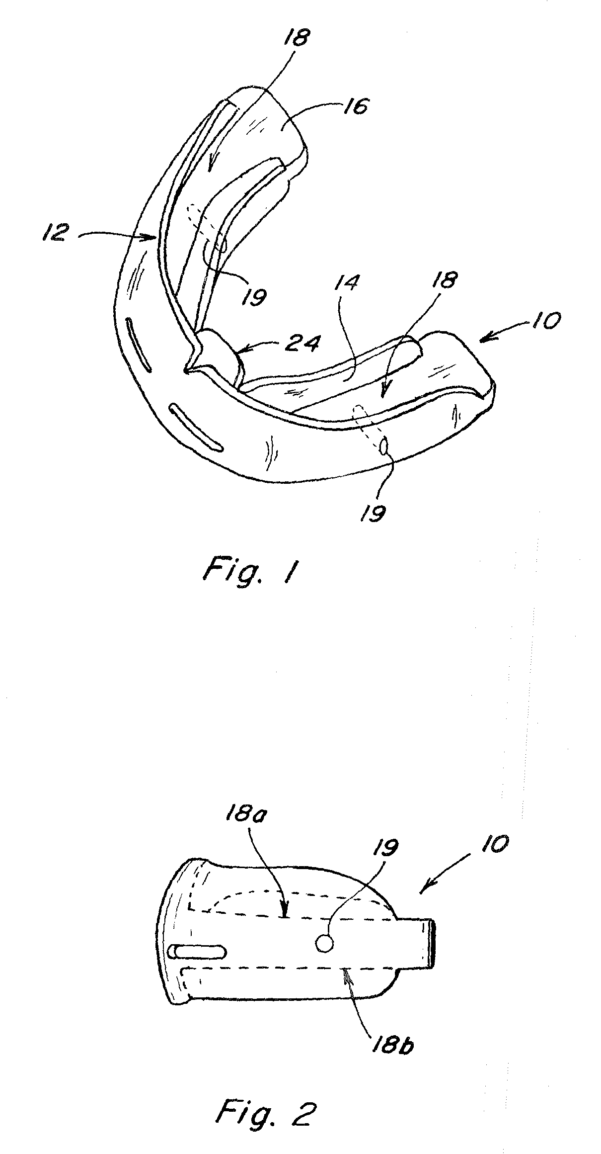 Dental bite construction for performance enhancing mouth guards