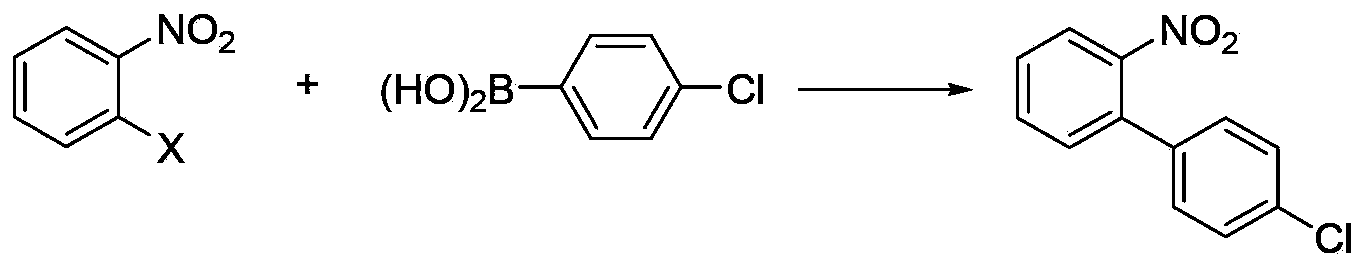 Method for synthesizing nitrobiphenyl compound