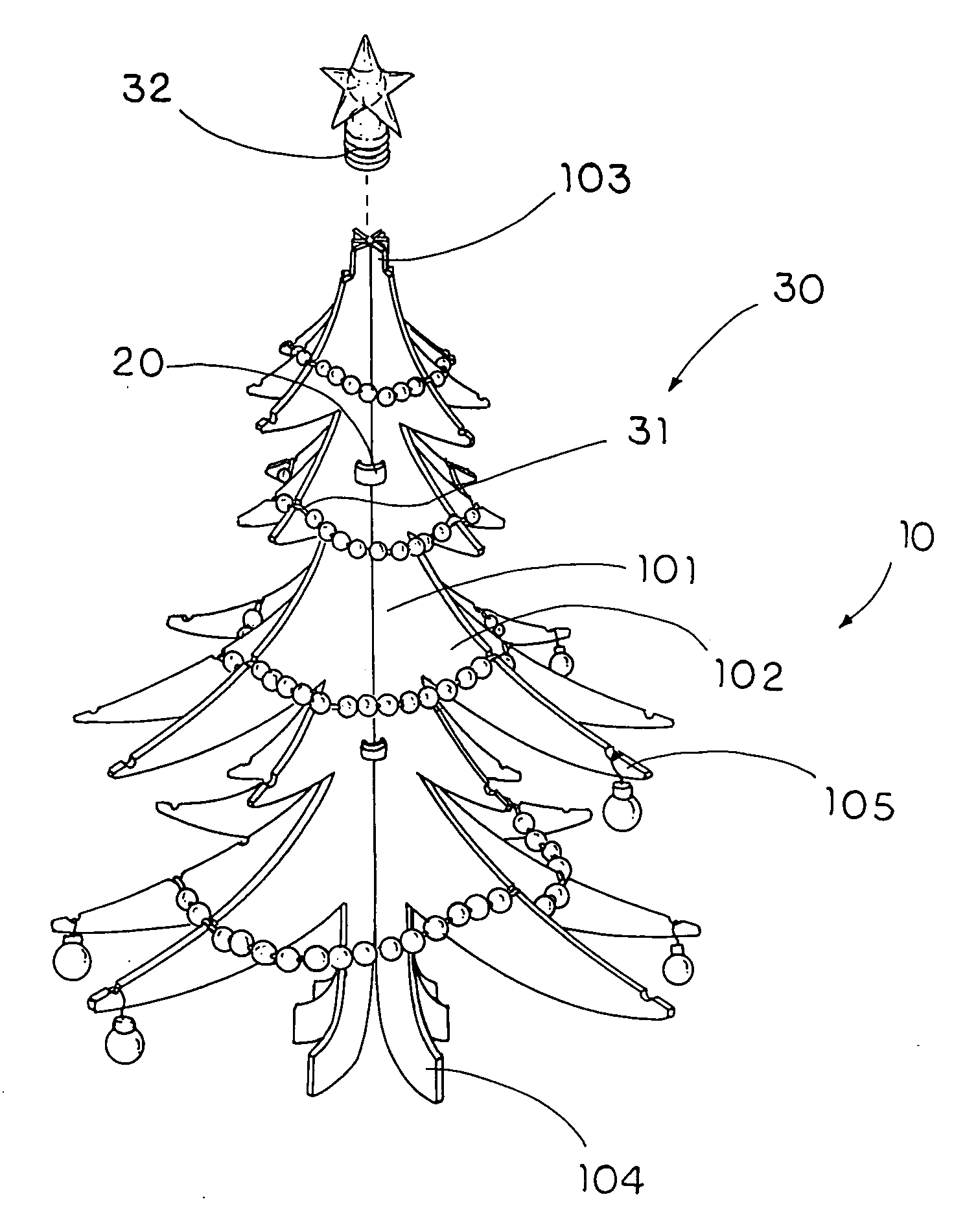 Foldable Christmas tree