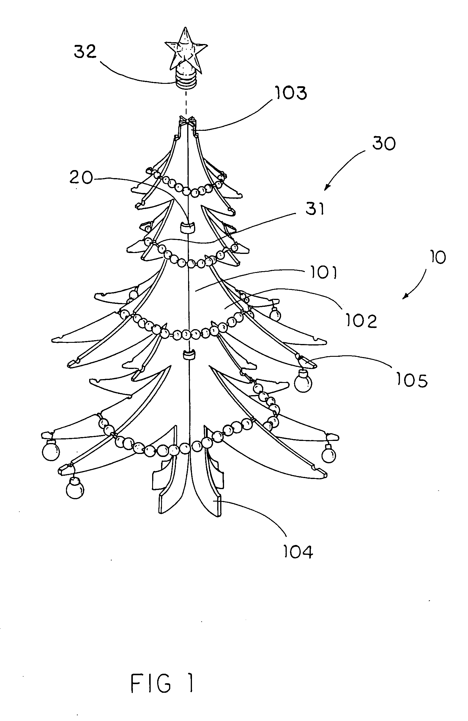 Foldable Christmas tree