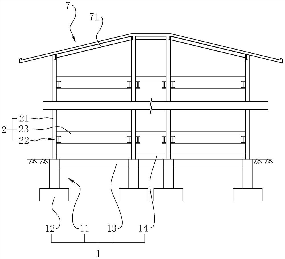 A prefabricated steel structure civil school building