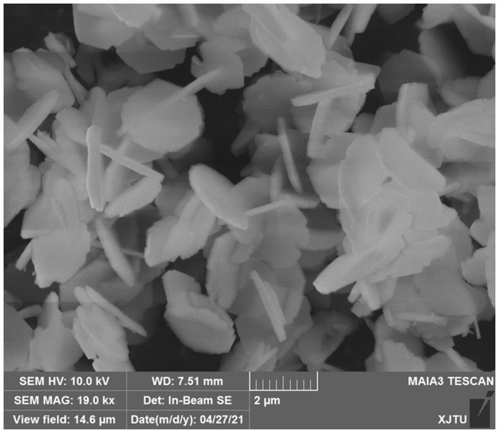 Preparation of high-voltage two-dimensional lithium manganate cathode material using porous nano-flaky dimanganese trioxide intermediate, and preparation method and application thereof