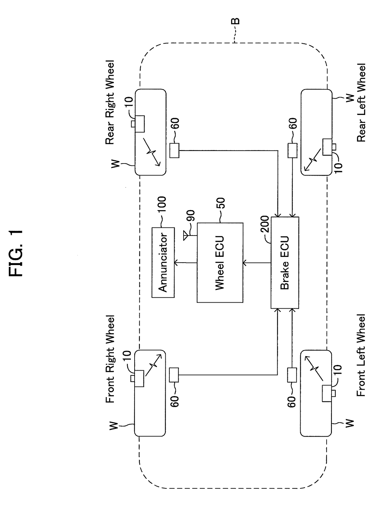 Tire-pressure monitoring device