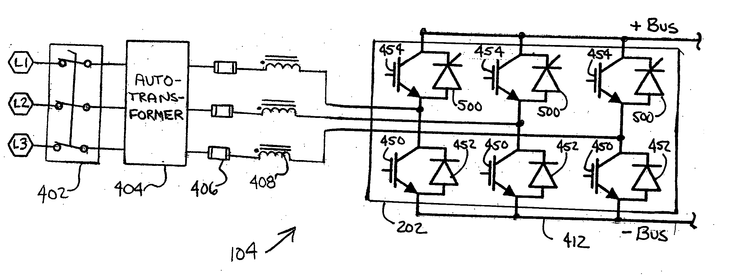 System for precharging a DC link in a variable speed drive